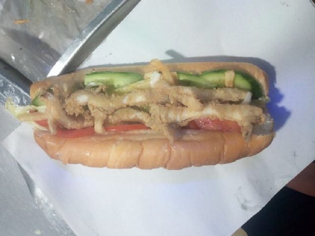 Fried Squid Sandwich