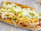 French Fries With Cheese Sandwich