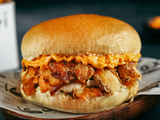 Chicken Shawerma with Cheese kaiser sandwich