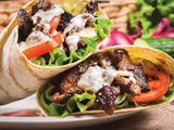 meat Shawerma Syrian Bread Sandwich
