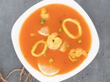 Shrimp Soup With Red Sauce
