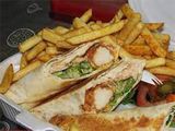 Chicken Zinger With Mozzarella Cheese Saj Sandwich