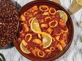 Special seafood rice casserole