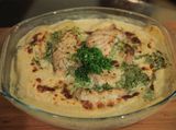 Fish Fillet With White Sauce Casserole