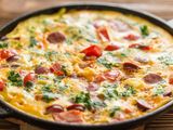 Egg Pizza With Cheese Pan
