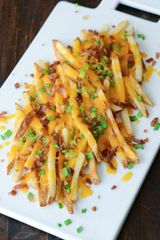French Fries With Cheddar Cheese and Jalapeno Platter