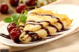 Chocolate With Basbousa And Konafa Crepe