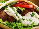Stuffed Taamia With Eggs Sandwich
