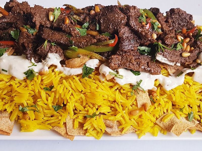 Meat Shawerma Fatteh