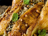 Chicken Stuffed With Rice And Meat