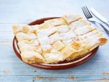Custard and milk Feteera
