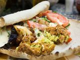 Taamia With Eggplant Sandwich