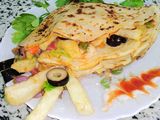 French Fries With Mushroom Crepe
