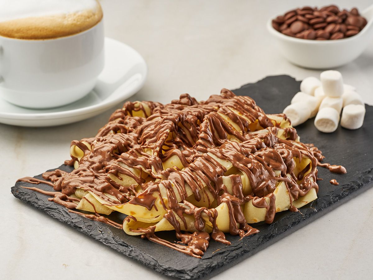 Chocolate And Nuts Crepe