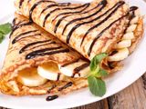 Banana With Nutella Chocolate Crepe
