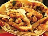 chicken burger crepe