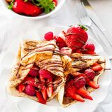 Nutella Chocolate And Fruits Crepe