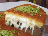 Charcoal Konafa With Cheese