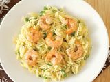 Orzo with shrimp