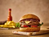 Beef Burger With Mushroom Sandwich