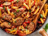 oriental sausage pasta