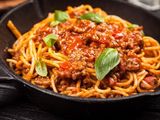 Minced sausage pasta