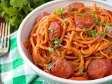 Pasta With Mexicano Hot Dog