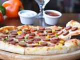 Manoucheh With Hot Dog And Mozzarella Cheese