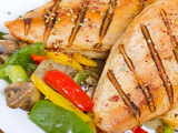 Half Grilled Chicken With Bread