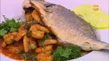 Gilthead Bream Fish With Shrimp And Calamari Meal