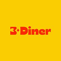 Three Diner logo