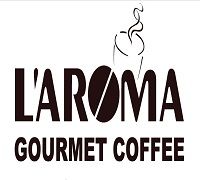 L'aroma Gourmet Coffee logo