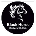 Black horse restaurant & cafe logo