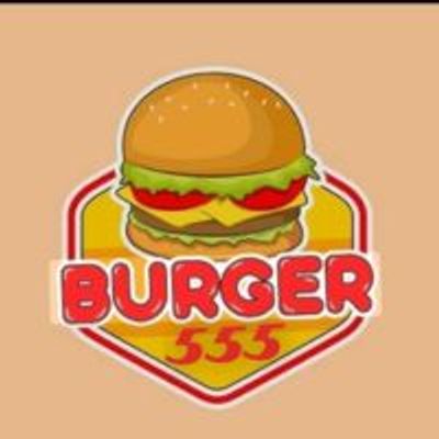 555 burger logo