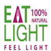EAT LIGHT FEEL LIGHT 100% NATURAL logo