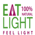 EAT LIGHT FEEL LIGHT 100% NATURAL logo