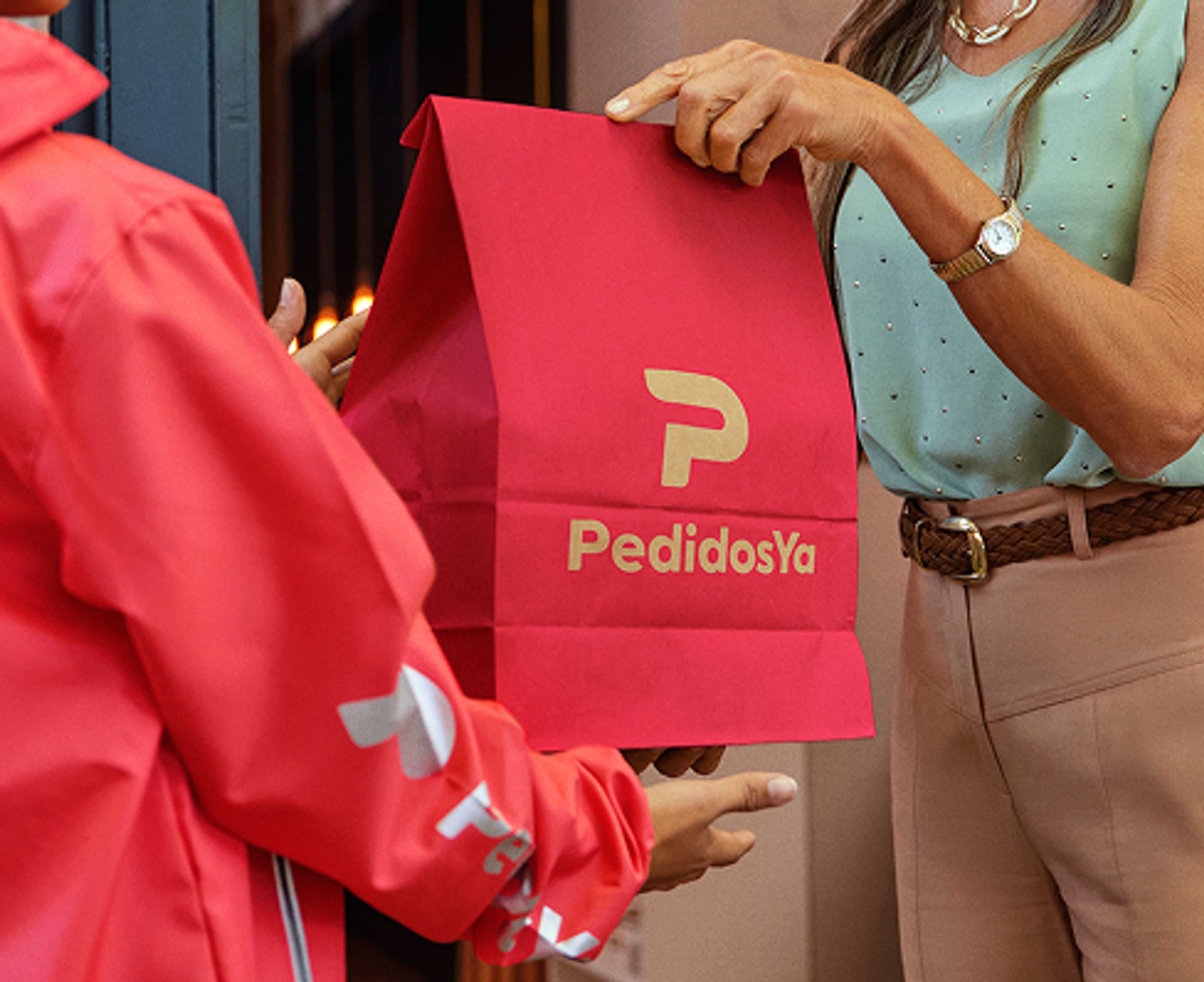 person holding a burger
